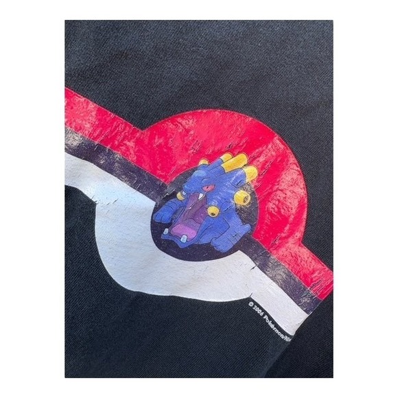 Ultra Cotton 2XL Men's Black Pokemon 2005 Heavyweight T-Shirt Exploud - Picture 2 of 5